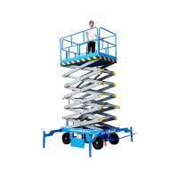 14m mobile portable hydraulic scissor lift