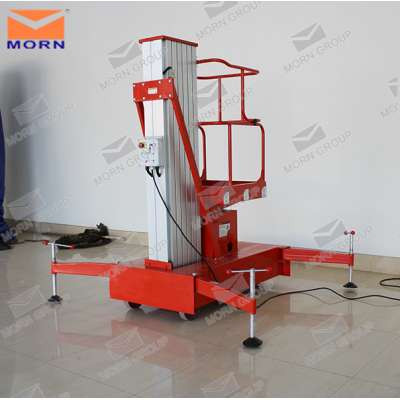 CE certification aluminum allow one man small vertical lift for hot sale