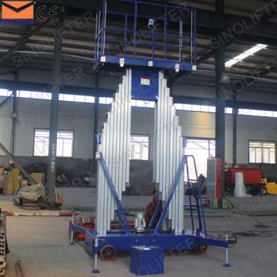 20 ft single mast aluminium hydraulic lift