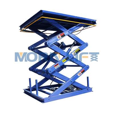 hydraulic multi-stage 5000kg in ground scissor car lift table 6m