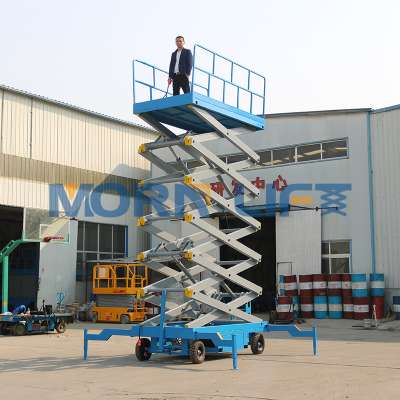 12m AC or DC power movable  scissor lift platform price